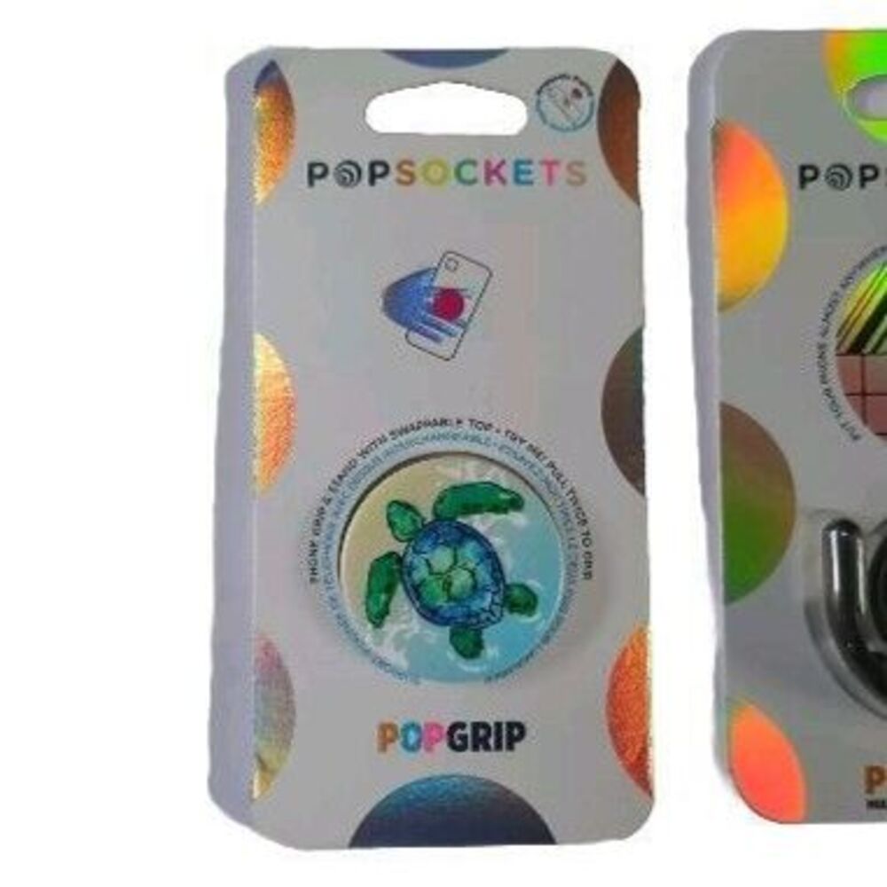 POPSOCKETS POPGRIP & POPMOUNT Phone Grip & Stand w/Swappable Tortuga Pop Socket - Picture 2 of 8